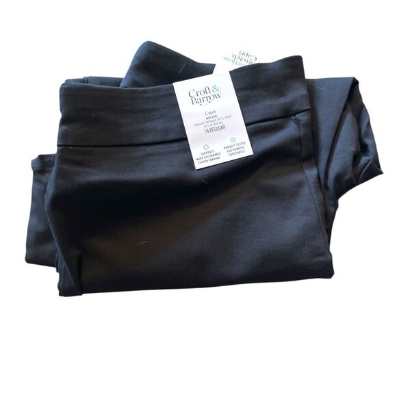 Croft & Barrow Effortless Stretch Capri Pant Women's 14 Pull On Bundle 3 Lot NWT - Picture 4 of 6